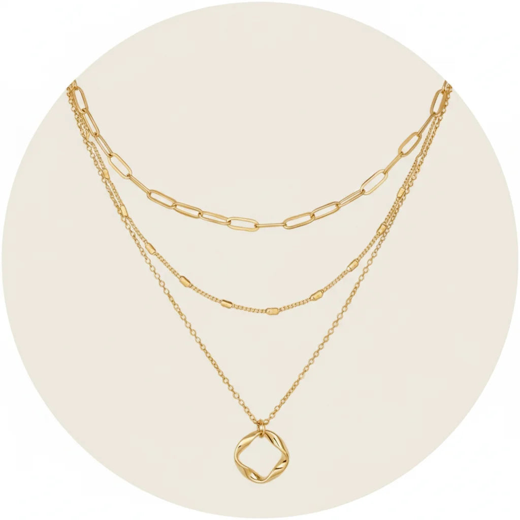 Collier Multi-rangs en or