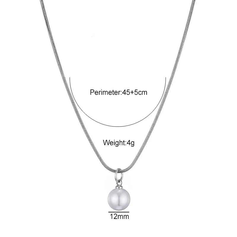 Collier en argent solitaire perle de culture